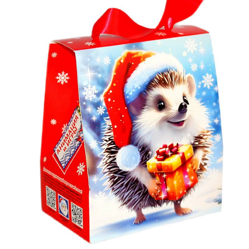 Детский подарок на Новый Год в картонной упаковке весом 340 грамм